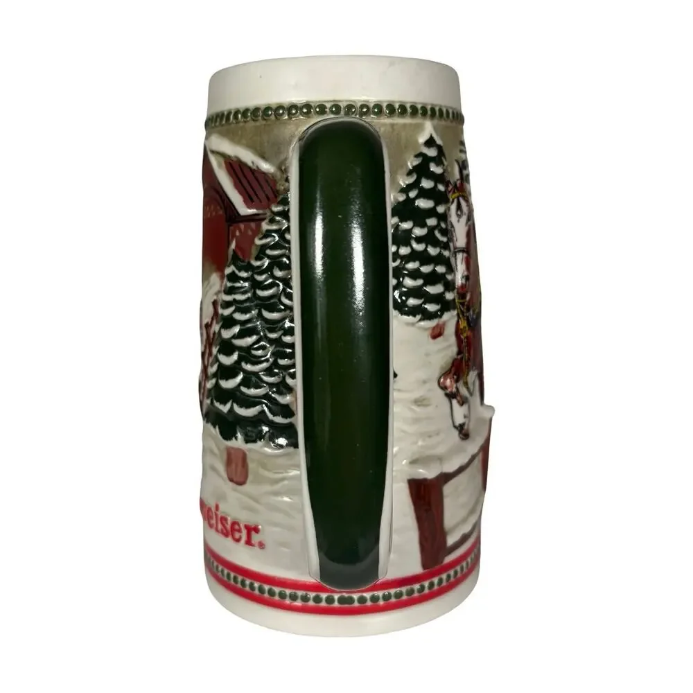 Vintage 1984 Budweiser Holiday Clydesdale Beer Stein CS62 Ceramarte